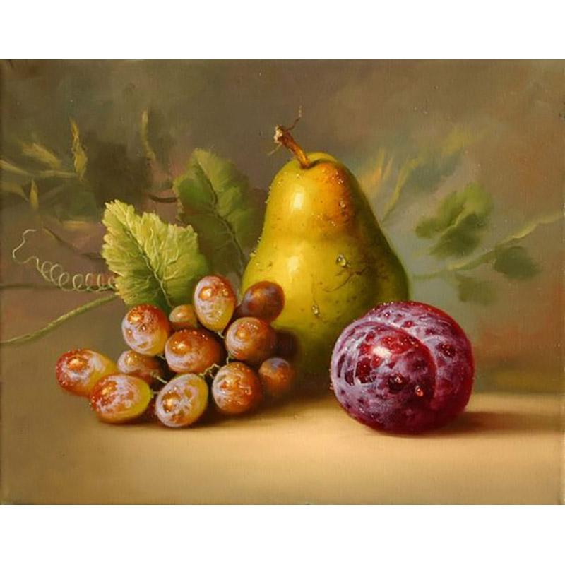 Фрукты DIY 5D алмазная живопись полная круглая дрель мультфильм Алмазная вышивка крестиком мозаика наборы настенное искусство домашний декор