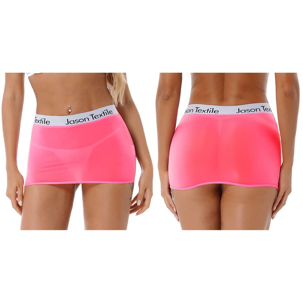 Женская полупрозрачная эластичная облегающая мини-юбка, короткие юбки для ночного клуба