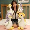 Flower Hiking Duck Appease Doll PP Cotton Spring Outing Duck Stuffed Doll  Children Gift