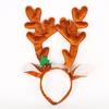 Бант Лось Олененок Рог Женский Плюшевый Ободок для Волос Рога Ободок на Голову Рождественское Украшение Рождественский Ободок