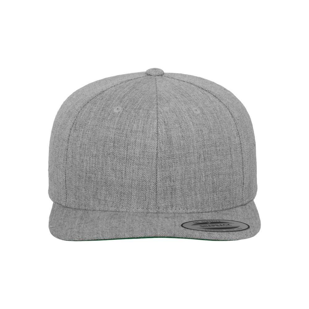 Классическая однотонная кепка- snapback Yupoong
