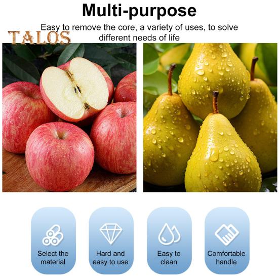 Fruit Core Remover Tool with Sharp Serrated Blades Easy-to-Use Portable Multi-Function Fruit Slicer Corer Tool