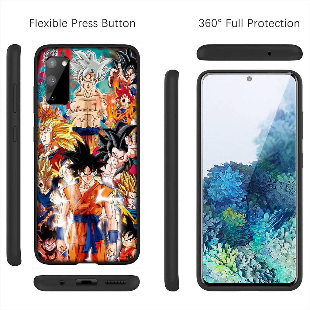 Чехол для iPhone 16 15 Xiaomi Redmi Note 14 13 12 11 Pro Max 16e Samsung Galaxy S25 S24 S23 Moto OPPO Huawei Dragon Ball DragonBall Z Goku Чехол для телефона