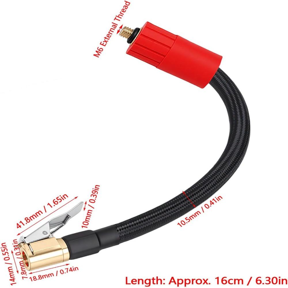 Quick Connect Clip Tire Inflator Extension Hose M6 Thread Tire Valve Extension Hose Tire Inflation