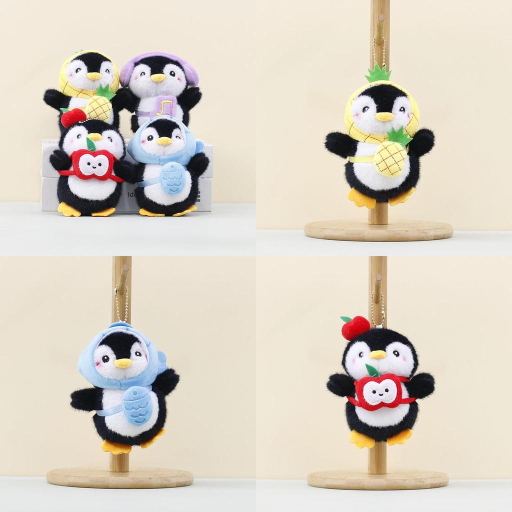 Penguin Stuffed Toy Soft Plush Keychain For Kids Animal Doll Gift Idea