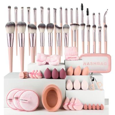 Профессиональный набор инструментов для макияжа из 20/30 предметов: Кисти, Спонжи и Инструменты для Чистки