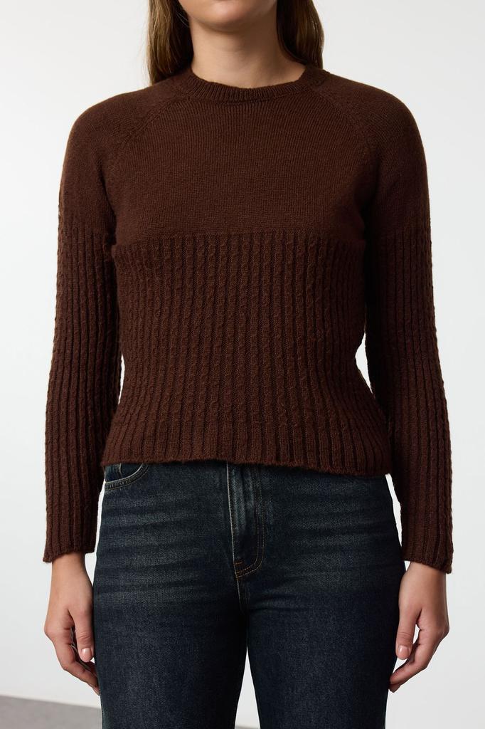 Женский свитер в элегантном стиле, мягкий текстурированный трикотажный свитер с рисунком камня