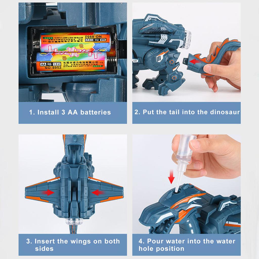 Mechanical Simulation Dinosaur Toy Multi Functional Sound and Light Walking Spray Dinosaur Toys