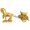 Бронзовая Конная Повозка Юаньбао Украшение Зодиакальная Лошадь Повозка Домашний Декор Церемония Открытия Ремесленное Подарок