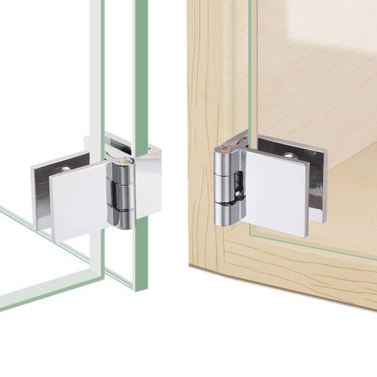 Стеклянная петля Прочный длительный срок службы Поворотная простая эксплуатация Антикоррозийная петля для ванной комнаты Сплав без перфорации Петля для стеклянной двери в помещении