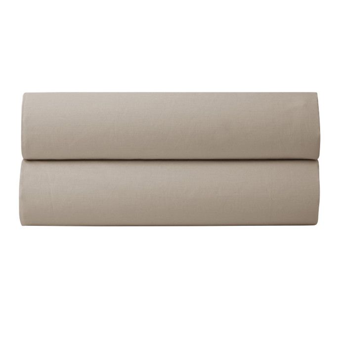Drap housse percale "Julian" avec bonnet 35 cm toutes dimensions Coton Pur - 200x200 - Julian Lin