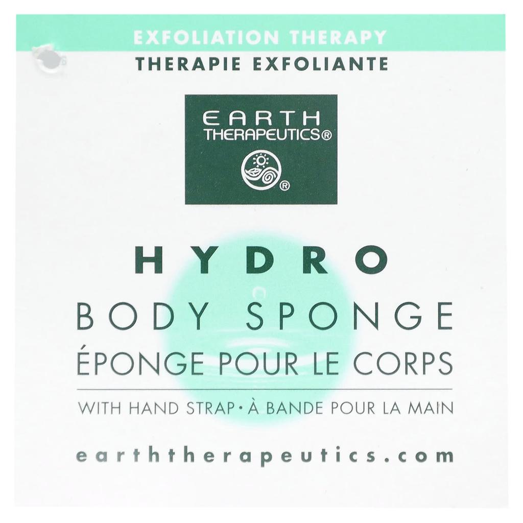 Earth Therapeutics Moisturizing Body Sponge, White, 1 Sponge