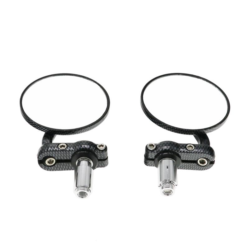 LMoDri 2 шт. зеркала заднего вида для мотоцикла круглые 7/8 "ручка на конце складное боковое зеркало для мотоцикла для Suzuki Kawasaki