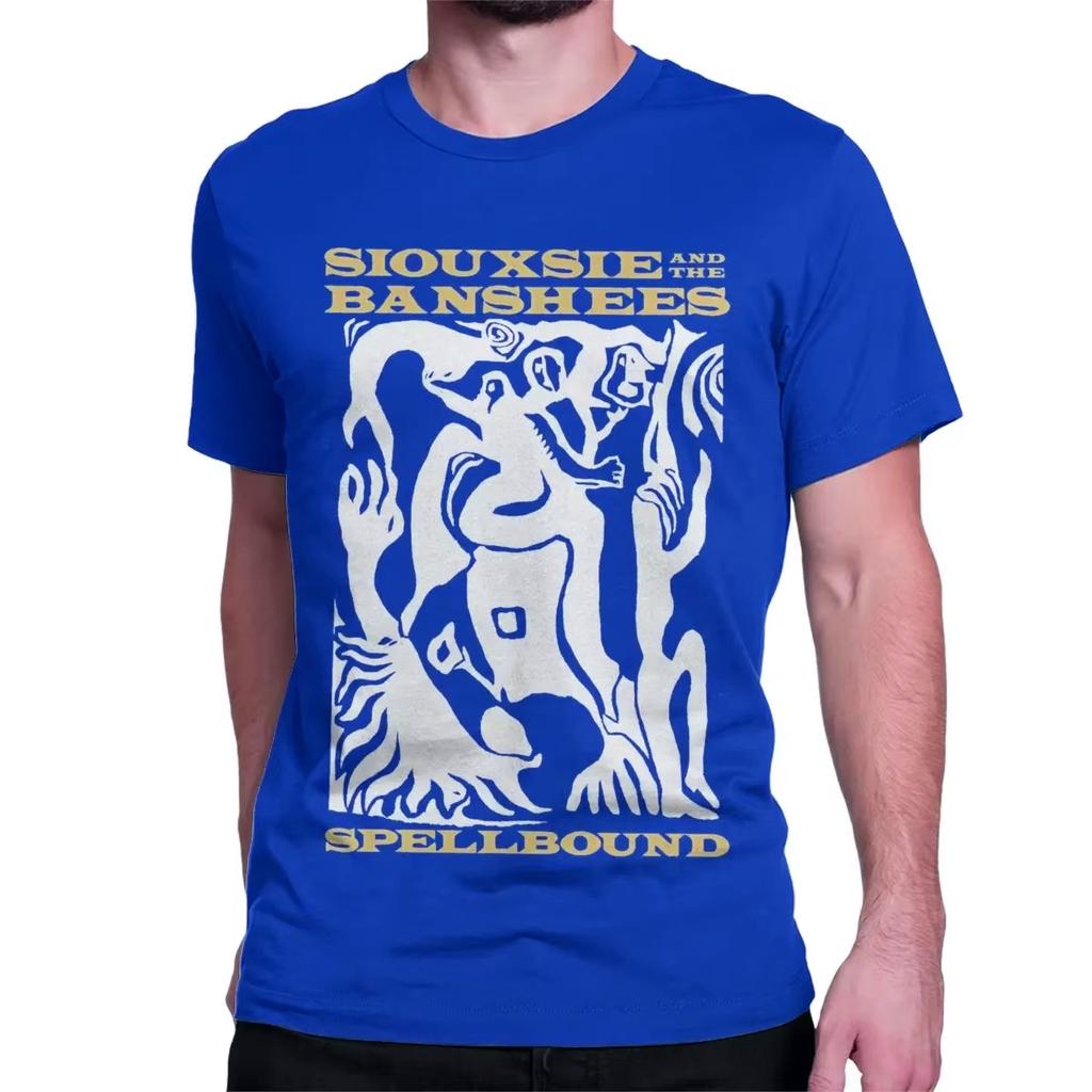Мужская Женская Заколдованная Рок Музыка Готическая Футболка Siouxsie and The Banshees Хлопковая Одежда Новые Футболки Готические Хлопковые Оверсайз Футболки