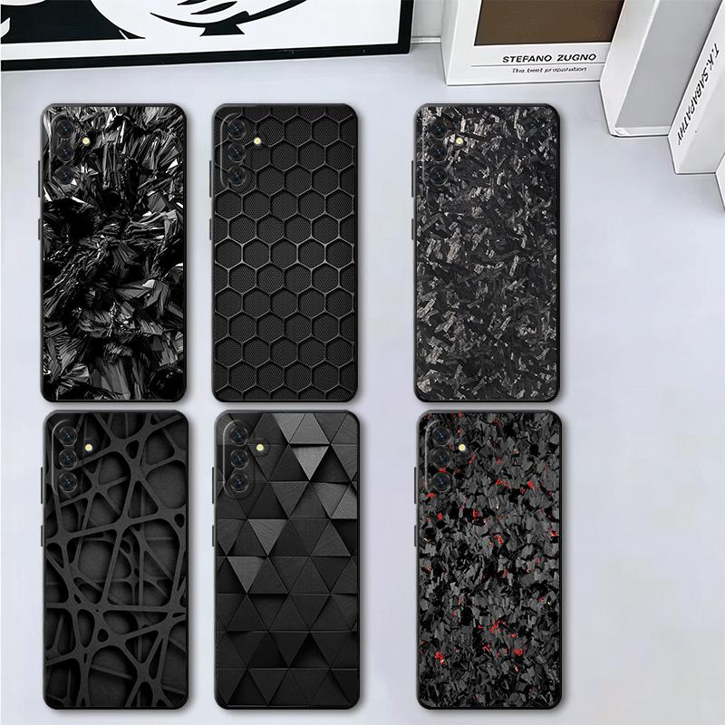 Мягкий чехол для телефона с крутым узором из углеродного волокна для Samsung A17 A37 A57 A16 A26 A36 A56 A15 A25 A35 A55 A14 A24 A34 A54 A13 A23 A33 A5