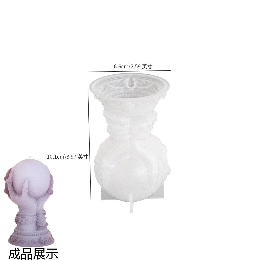 3D Силиконовая форма для свечи в виде руки ведьмы, когтя призрака, шара из роз, черепа на Хэллоуин, для изготовления восковых поделок, для домашнего декора и DIY проектов