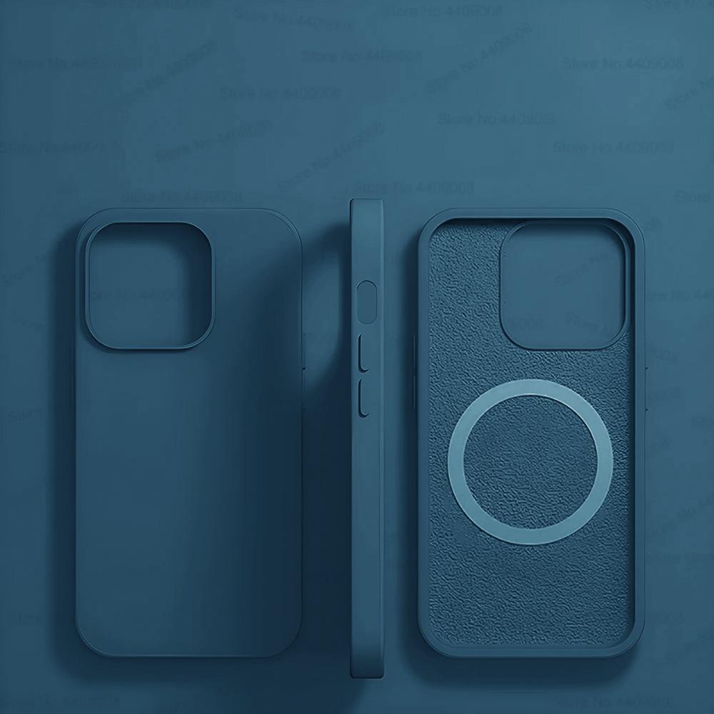 For Magsafe Liquid Silicone Magnetic Case For For Iphone 16 15 14 13 12 11 Pro Max 16 14 15 Plus Wireless Charging Back Cover