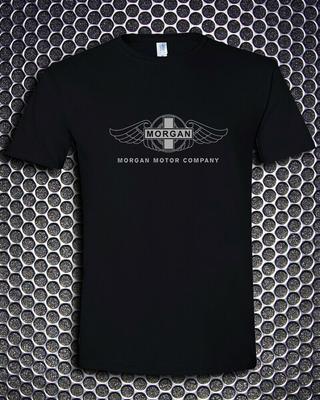 Черная футболка с логотипом Morgan Motor, британский родстер, классический автомобиль, SML