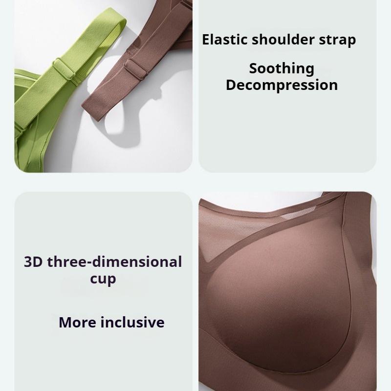 Женское нижнее белье больших размеров 200 катти Большая грудь Маленький бюстгальтер против провисания Большая чашка Тонкий жилет