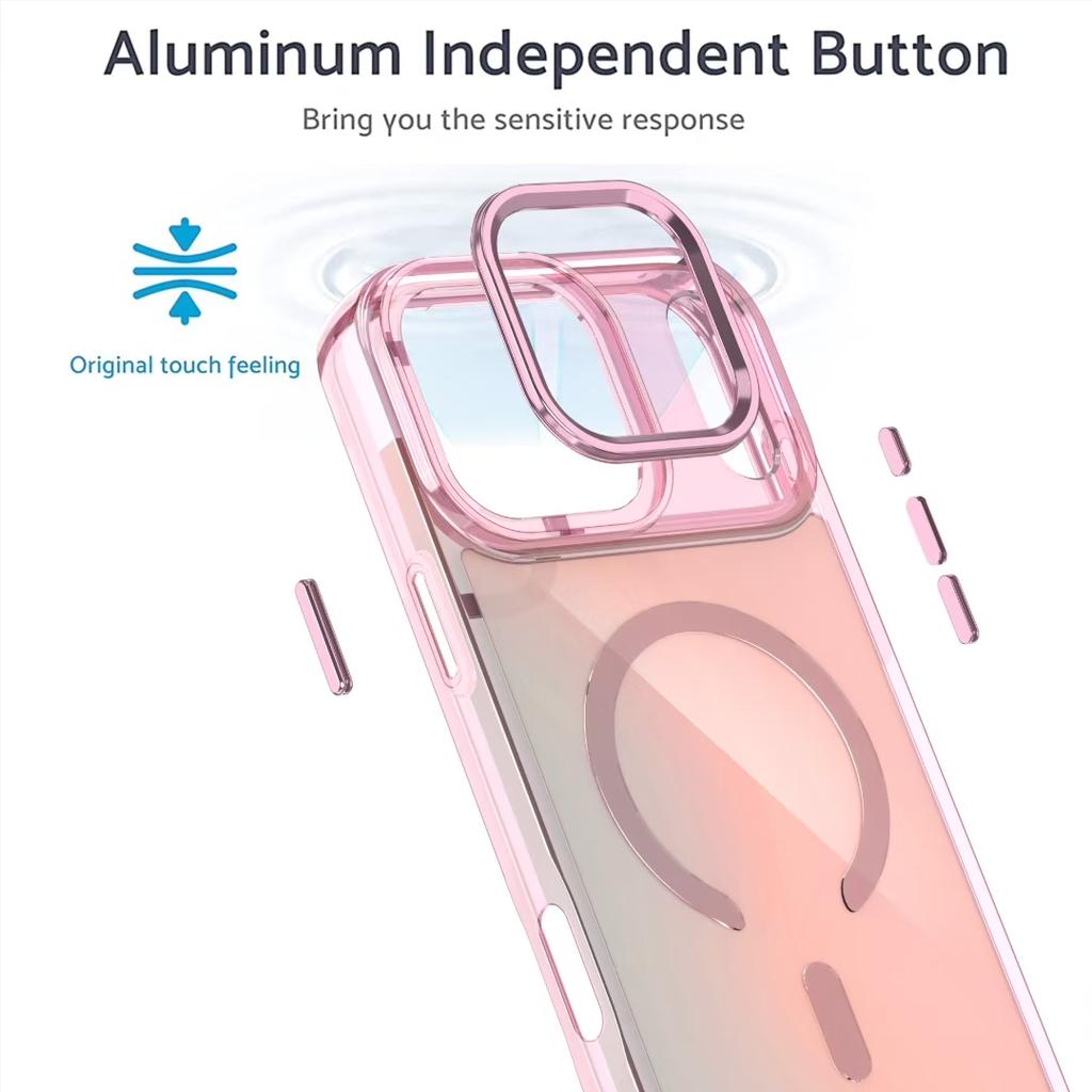 For iPhone 17 Pro Max Case Compatible with MagSafe Color Changing TPU Phone Back Cover