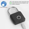 Smart Keyless USB Charging Fingerprint Lock Padlock Waterproof Door Lock 0.2sec Unlock Portable Anti-theft Padlock Zinc