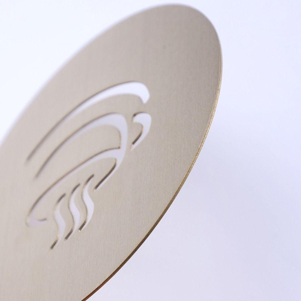 4 шт. Трафарет для латте-кофе из нержавеющей стали, золотой/черный, шаблон для кофейного искусства, хлеб