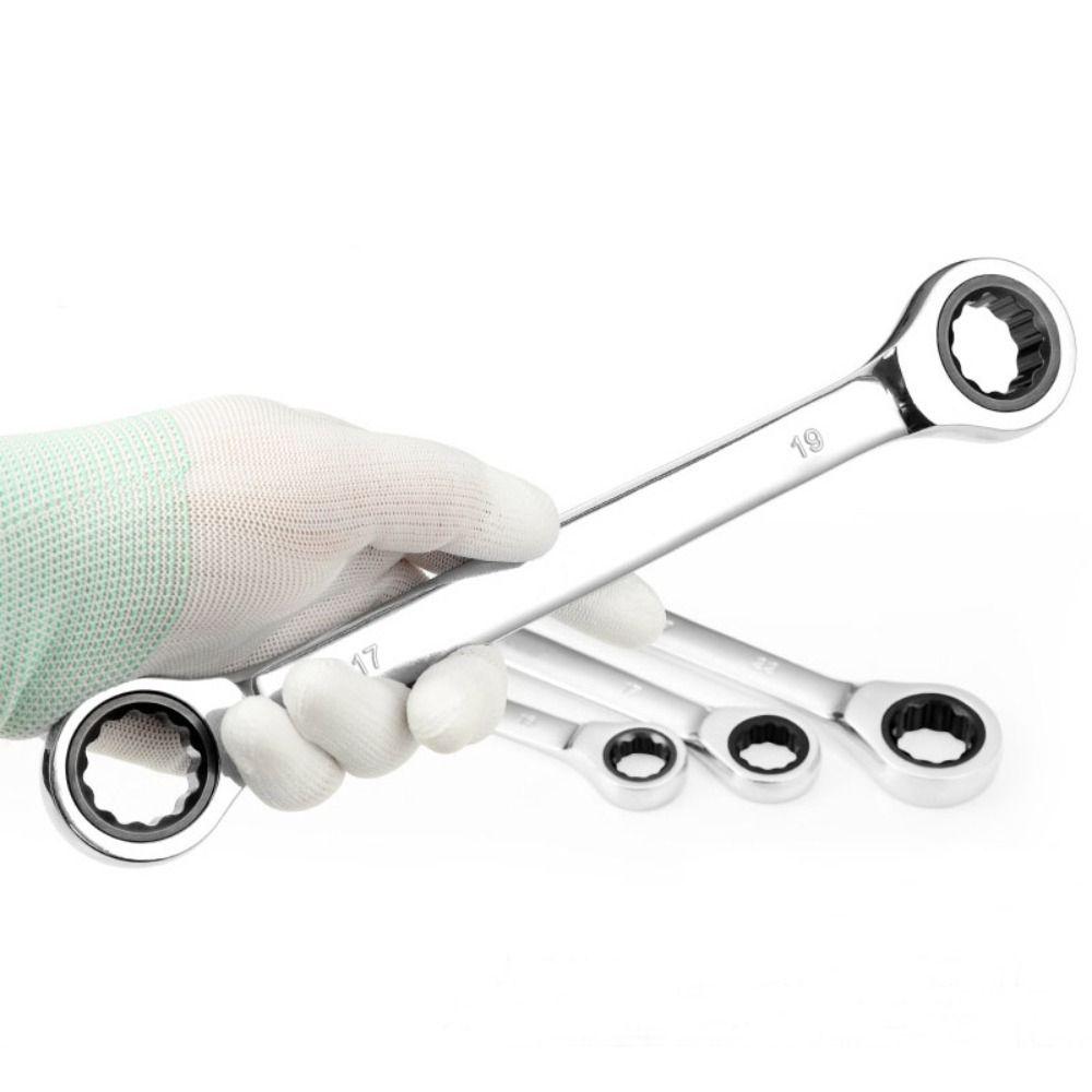 Профессиональный кольцевой гаечный ключ с трещоткой, портативные инструменты для ремонта автомобилей, прочный набор гаечных ключей для автомобиля