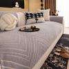 New Chenille Sofa Cushion Non-Slip, Dirt-Resistant And Anti-Cat Scratching Straight Row Cover Light Luxury High-End Cover Cloth Towel