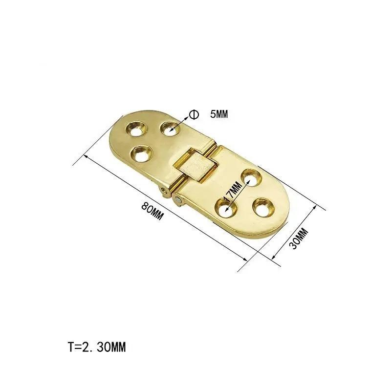 2Pcs Furniture Fitting Folding Hinge Self Supporting Table Cabinet Door Flush Mounted S for Kitchen