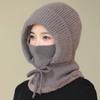 Windproof Knitted Balaclava Hat Ear Protection Pullover Hats Fashion Hooded Cap  All-match