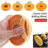 1Pcs Angle Grinder Accessory Cloth Buffing Wheel Cotton Pad For Metal Jewelry Polishing