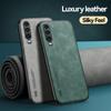 Роскошный кожаный чехол для Huawei P20 P30 P40 P50 P60 Pro, чехол с металлической пластиной, автомобильный держатель для Huawei Mate 20, 30, 40, 50 Pro