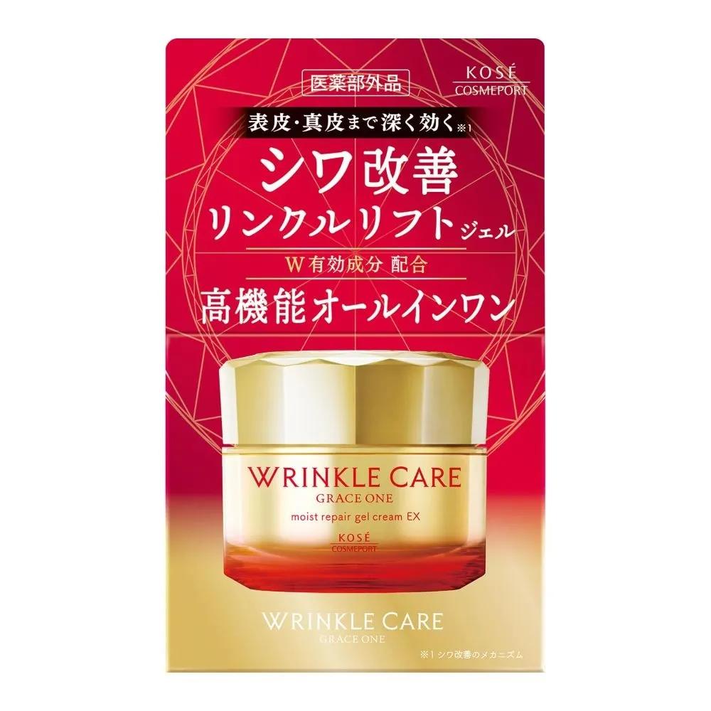 KOSE Grace One Wrinkle Care Moist Repair Gel Cream EX 100g 3-Piece Set