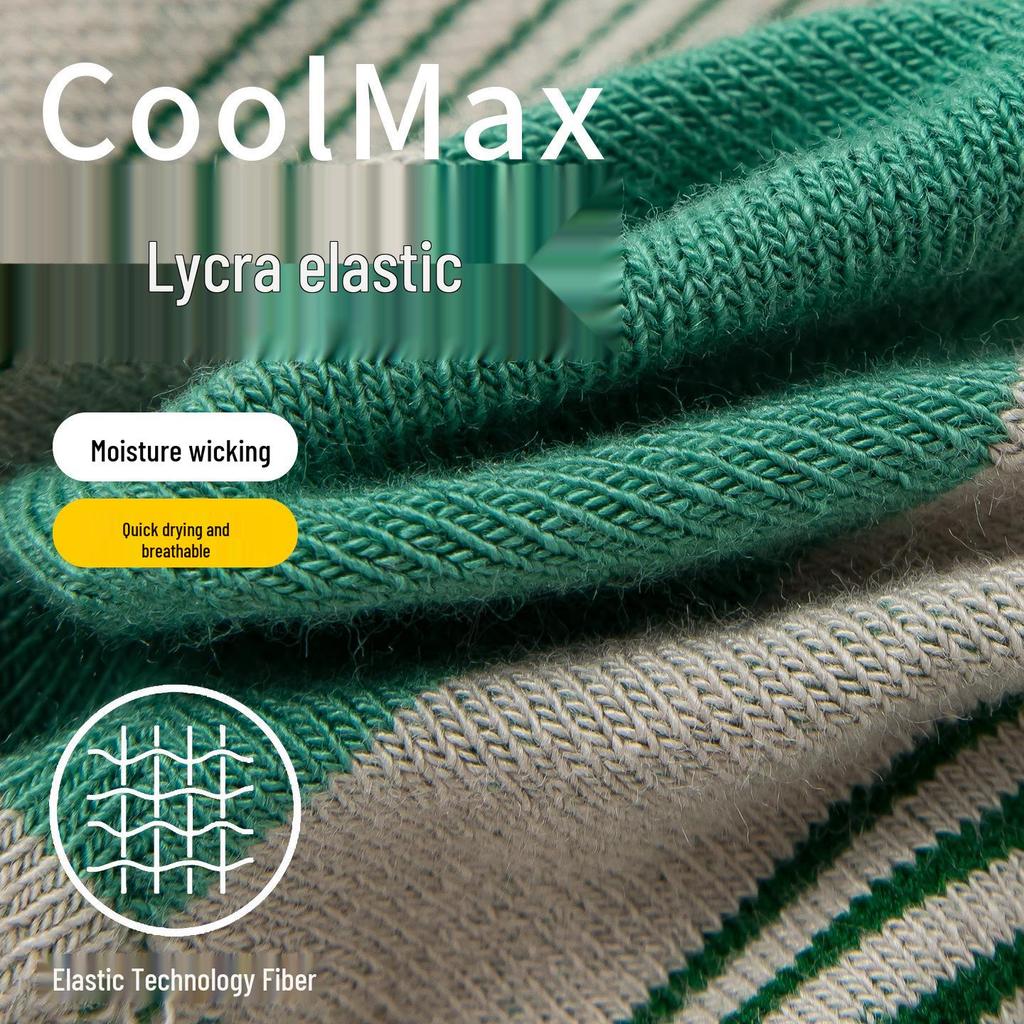 CoolMax Five-Finger Mid-Calf Toe Socks for Men & Women – Anti-Friction, Quick-Dry, Thin Lycra for Running & Mountaineering