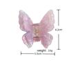 Colorful Butterfly Hair Clip for Women Sweet Flower Frangipani Hair Claw Clips Acetic Acid Hair Accessories Ponytail