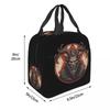 The Krampus Parade Festive Mischief After Dusk Insulated Lunch Bag for Women Office Cooler Thermal Food Box Tote Leakproof