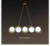 Nordic White Glass Ball Chandelier for Living and Dining Rooms