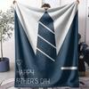 Father's Day Throw Soft Flannel AC Blanket Lightweight Summer Nap Throw Cozy  Blanket for Sofa Bed Travel Home