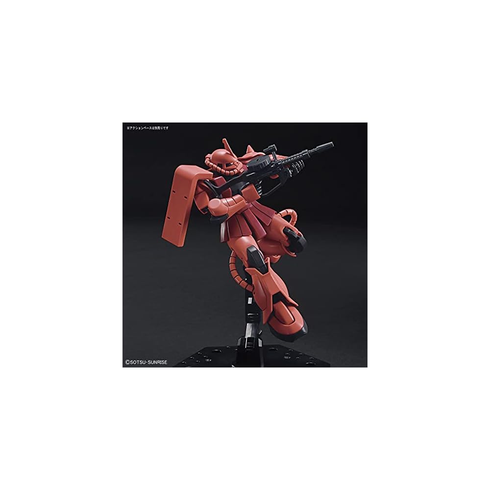 Bandai Spirits HGUC Мобильный доспех Гандам Заку II Чара 1/144 Масштаб Пластиковая модель-конструктор с цветовой кодировкой