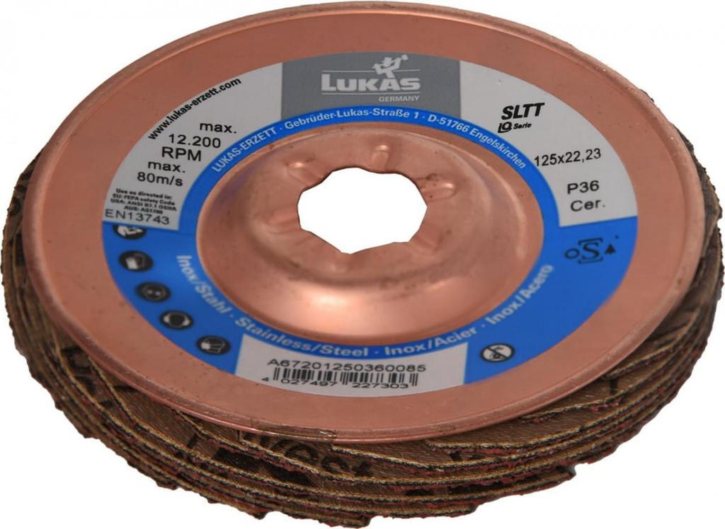 Lukas Flap Wheel 125mm P 36 Sltt Ceramic Ad Iq-Series