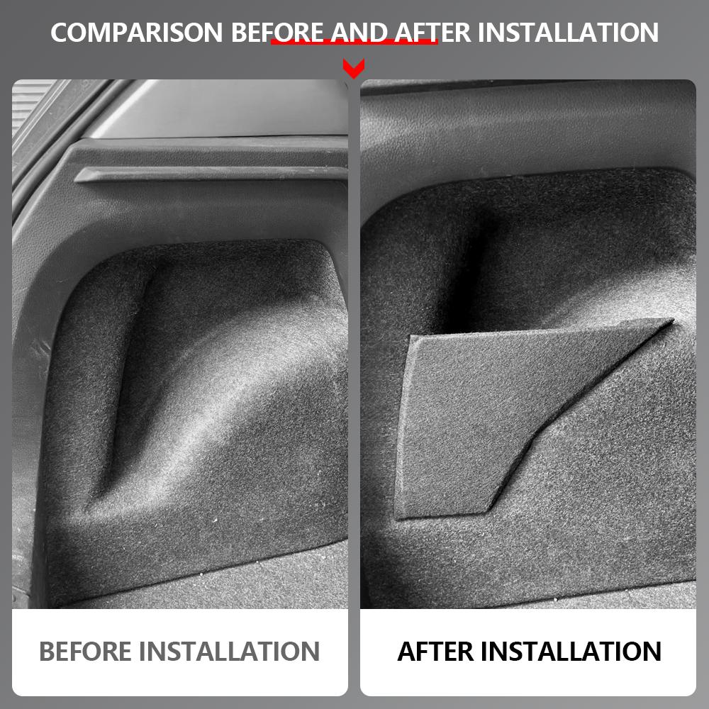 For VW Polo Hatchback 2011-2018 Car Accessories Flannel Auto Trunk Side Storage Organizer Board Baffle Partitions Plate Plank