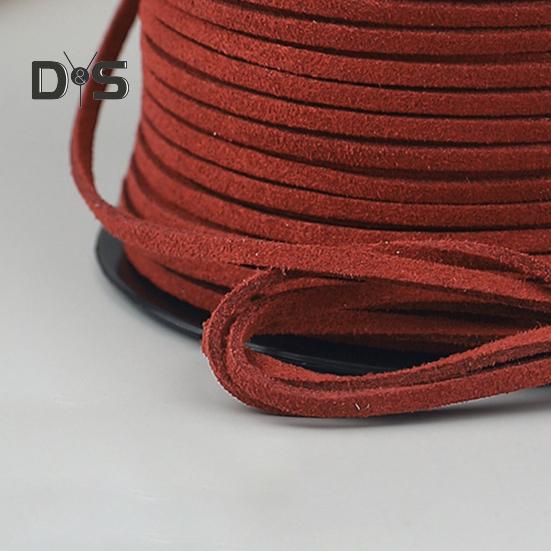 Бархатная веревка длиной 100 ярдов, шириной 3 мм, бархатный шнур для самостоятельного изготовления шнурков для обуви, изготовления ювелирных изделий, ремешка, ожерелья, браслета, плетеной веревки