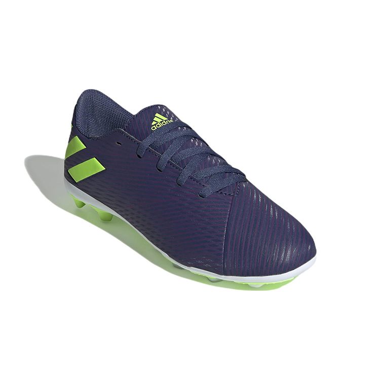 Adidas Детские футбольные бутсы с низким верхом для разных типов покрытия Messi 19.4 Детские футбольные бутсы Синий Зеленый EF1816