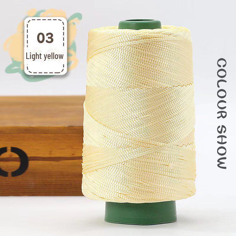 Легкая мерсеризованная хлопковая и льняная нить для шляп, обуви, сумок, подушек. Идеально подходит для изделий ручной работы с усовершенствованной шелковой нитью.