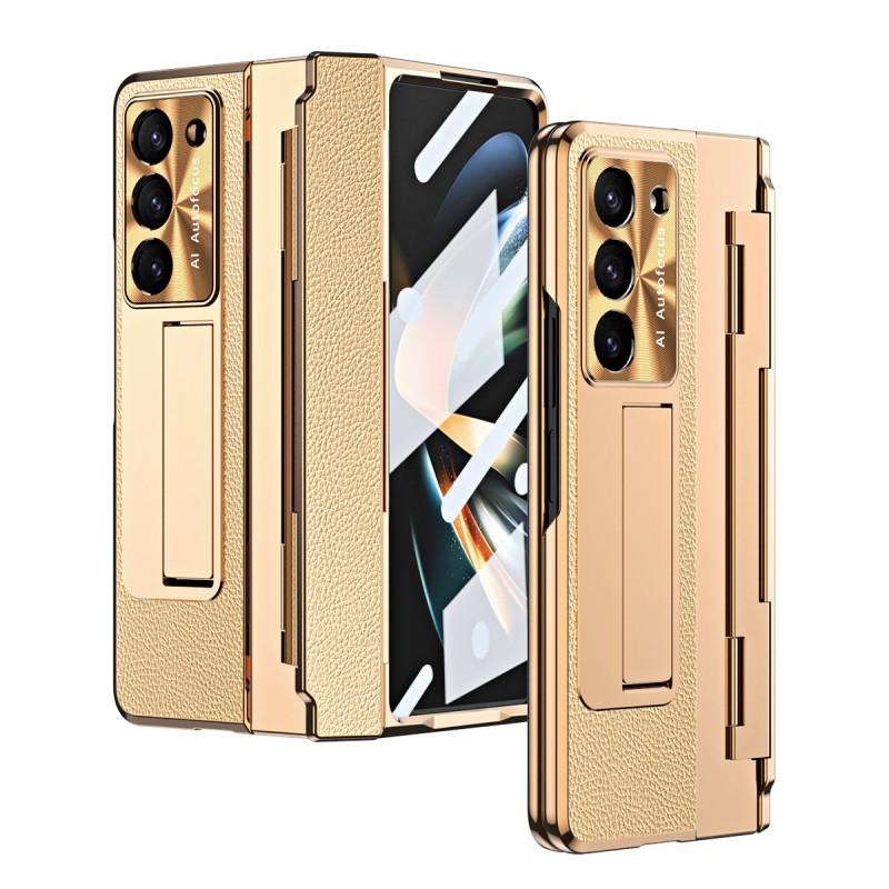 Premium Leather Case Galaxy Z Fold 7 / 6 8 With Pen Slot Full Coverage Shockproof Protection Hidden