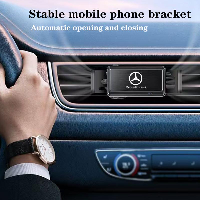 Car Phone Holder Stand Electric Intelligent Induction Navigate For Mercedes Benz B/C/E/S Class W203 W204 W205 W210 Accessories CS1