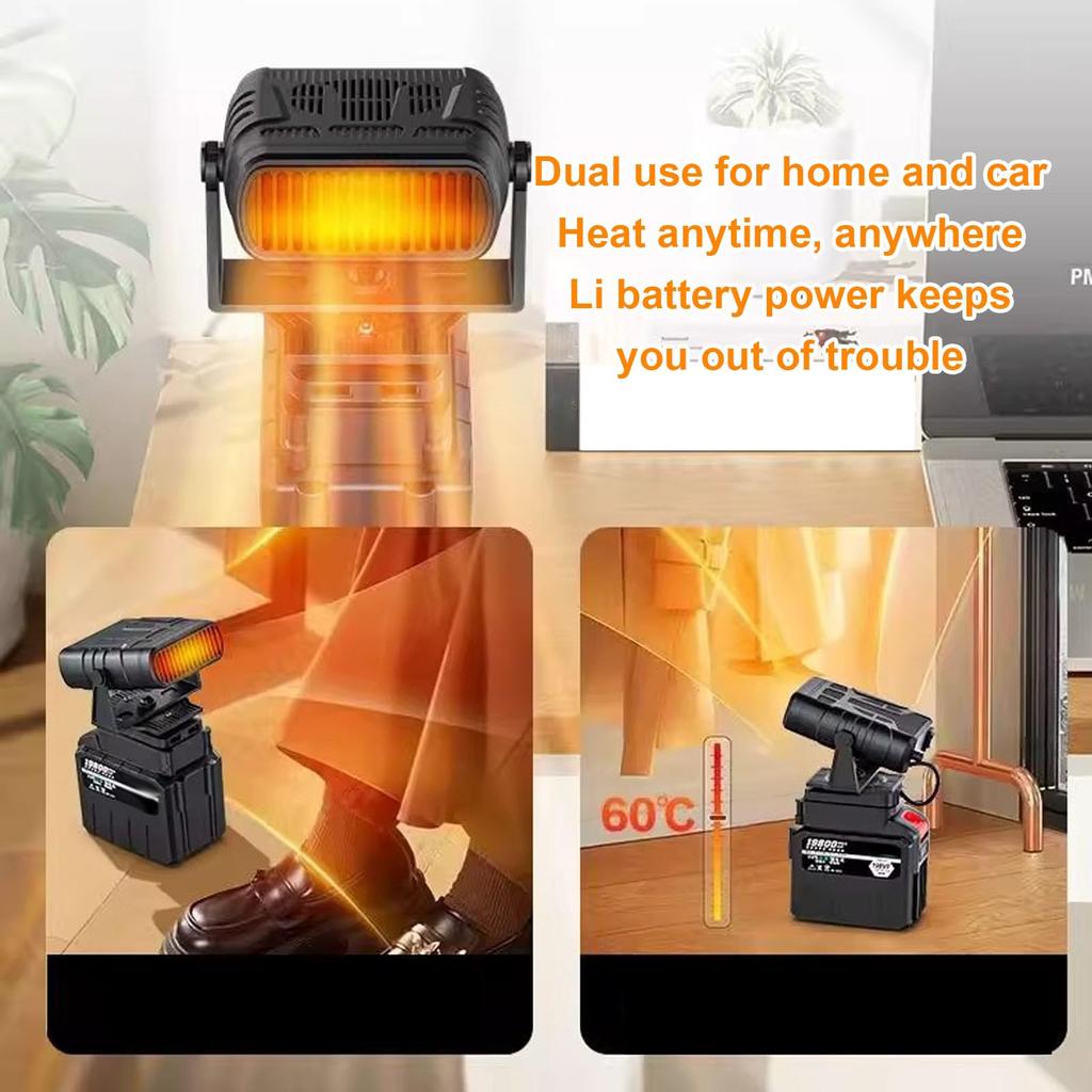 Портативный обогреватель Yanmis, 170 Вт, Автомобильный обогреватель-отладчик, Беспроводной вентилятор с подогревом,