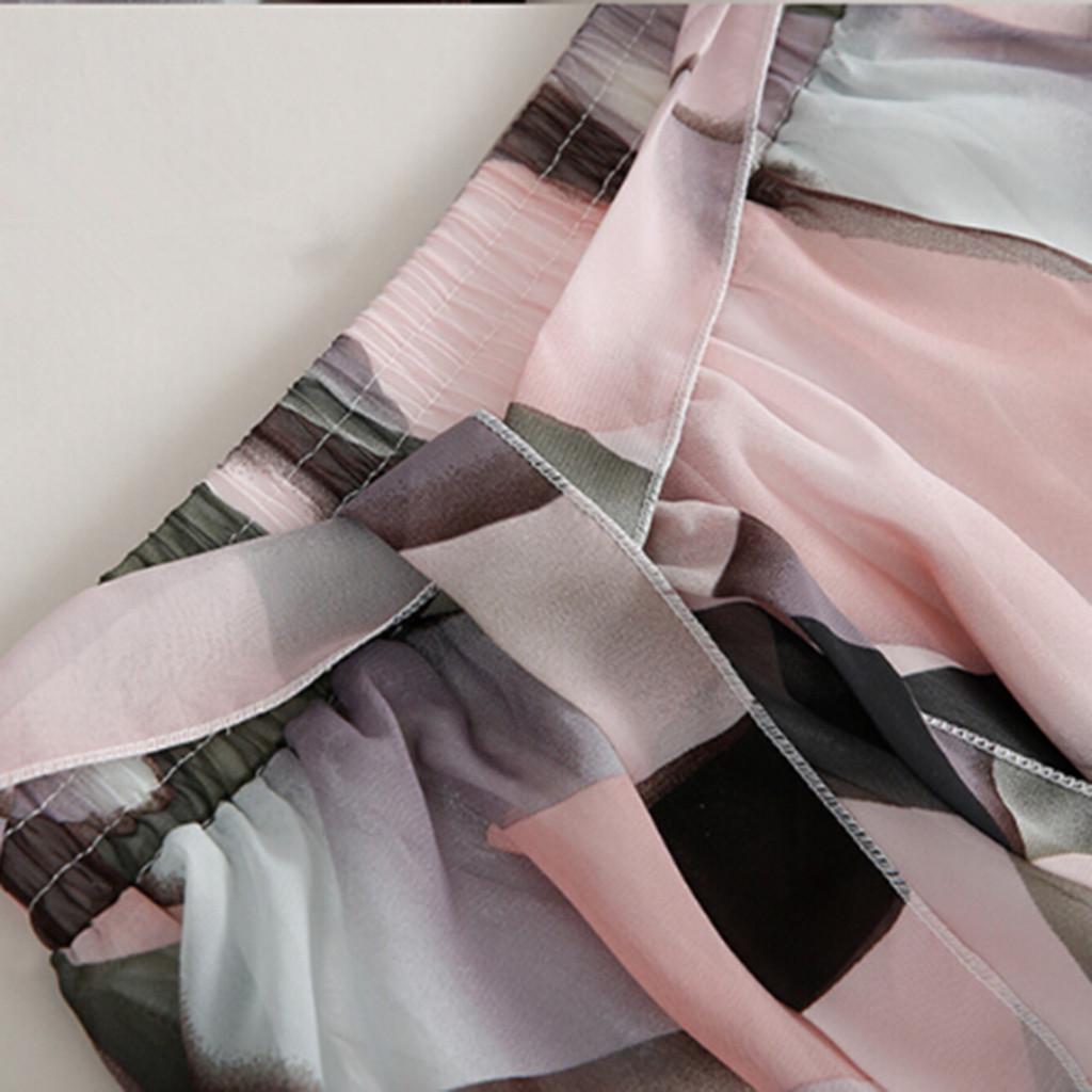 Womens Plain Knee Length Soft Stretch Flared Printed Skater Midi Skirt