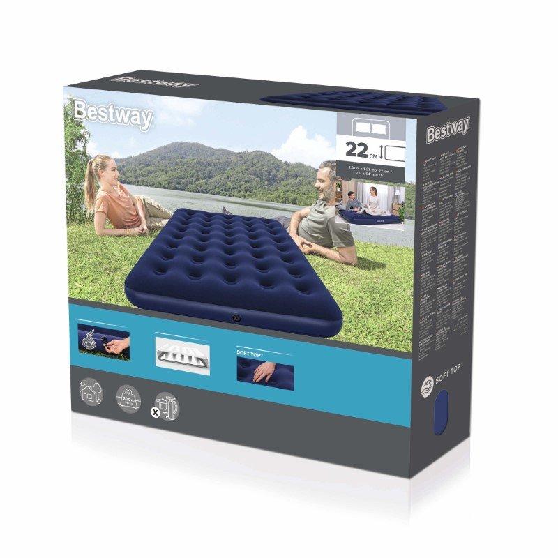 Velvet air mattress 191x137x22cm Bestway 67002