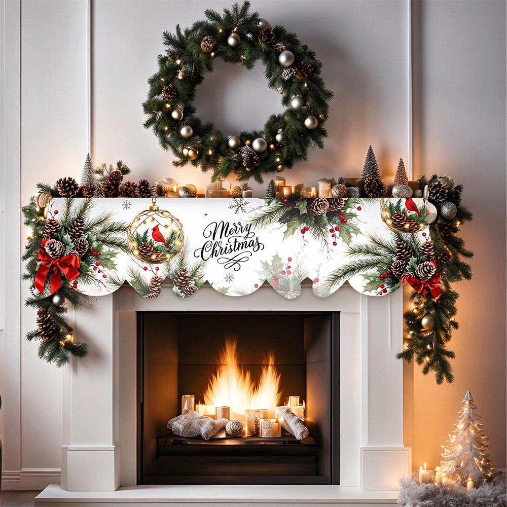 Christmas Snowman Fireplace Scarf Christmas Decorations for Home Xmas Living Room Ornament Navidad Natal New Year Decorations